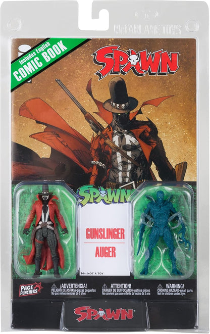 - Spawn Page Punchers 2Pk Gunslinger and Auger 3In Action Figures with Comic