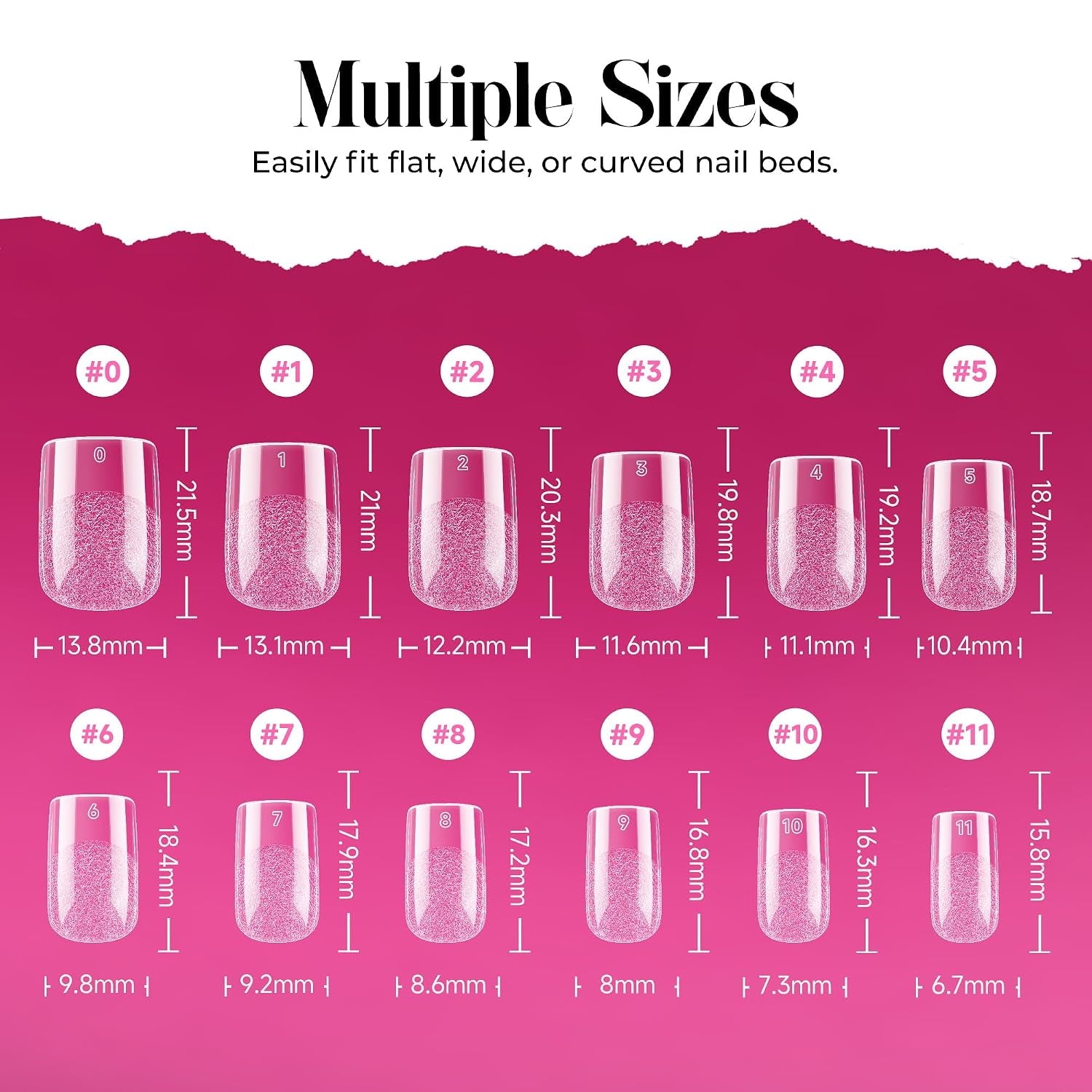 Gel Nail Kit: Short Square Soft Gel Nail Tips and Strong Nail Glue Air Dry 216Pcs Pre-Etched Full Cover Press on Nails Semi Solid Nail Glue with Manicure Tools No U V Lamp Needed DIY Home