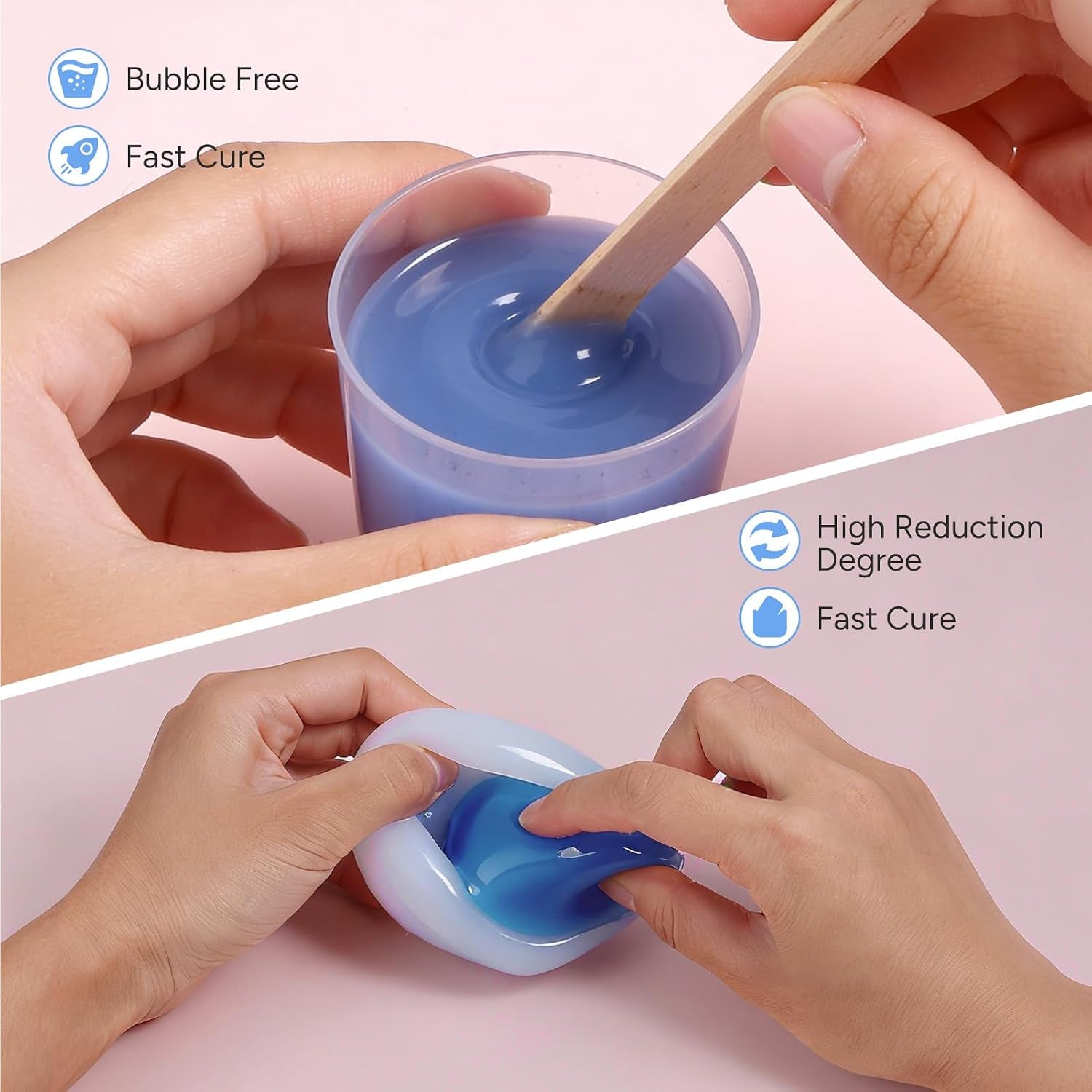 Taba Squishy Kit, Taba Squishy Making Kit for with Gift, 18Oz 1:1 AB Ratio Epoxy Resin Mix, Taba Squishes Mold for Making Your Own Squishies, Taba Squishes Pack for Stress Relief