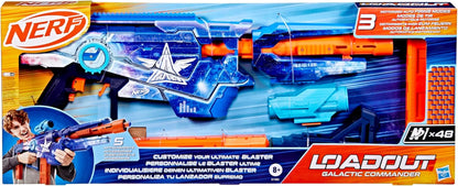 Nerf Loadout Galactic Commander Motorized Blaster, 3 Firing Modes, 3 Attachment Accessories, 48 Nerf N1 Darts, Kids Toys & Gifts, Ages 8+