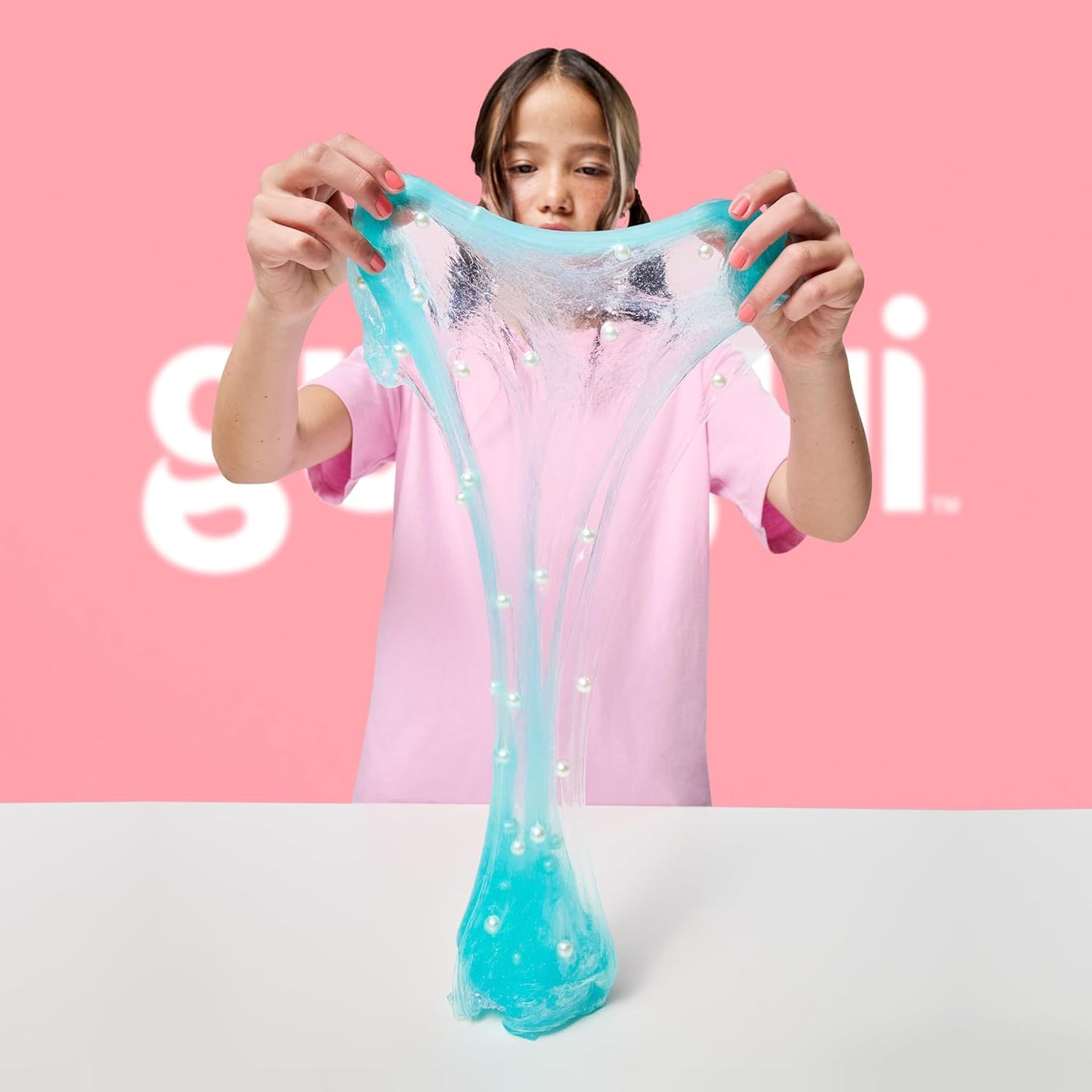 Slime Kit Shimmer Deluxe 2-Pack, Iridescent Slimes | Includes Shimmer & Crystal Pearl Slimes, Pearl Bead Booster, Glow-Up Sachets; Slime Kit for Girls Ages 6+