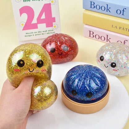 Buns Squishies Toy Squishies Dumplings Stress Balls for Kids Adults Squeeze Dough Stress Relief Toys
