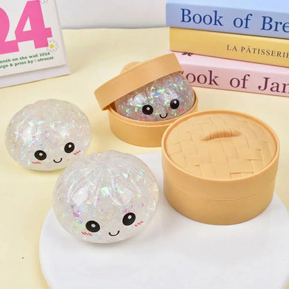 Buns Squishies Toy Squishies Dumplings Stress Balls for Kids Adults Squeeze Dough Stress Relief Toys
