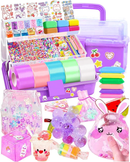 Nano Tape Bubble Kit for Kids, DIY Squishy Stress Ball Making Maker Kit, Birthday Gifts for 4 5 6 7 8 9 10 11 12 Year Old Girls Girl Grandkids, Kids Toys for Girls 4-6 6-8 7-8 8-10 10-12