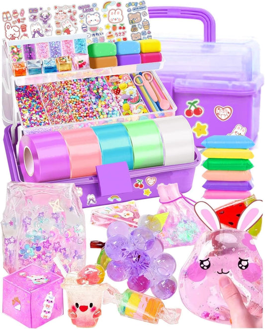 Nano Tape Bubble Kit for Kids, DIY Squishy Stress Ball Making Maker Kit, Birthday Gifts for 4 5 6 7 8 9 10 11 12 Year Old Girls Girl Grandkids, Kids Toys for Girls 4-6 6-8 7-8 8-10 10-12