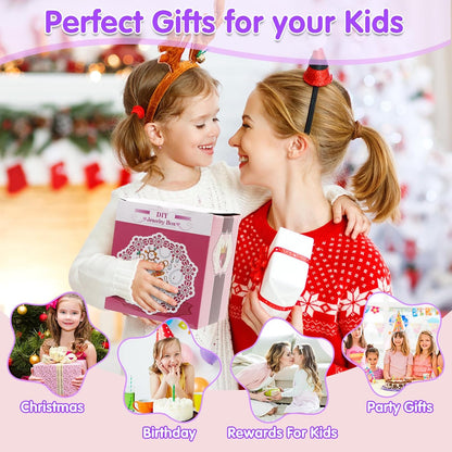 Kids Toys for Ages 5-7 Girls Jewelry Box, Toddler Toys for Girls 8-10, Clip on Earrings Adjustable Rings, Unicorn and Mermaid Toy for Pretend Play & Dress up 3 4 5 6 Kids Christmas Birthday Gifts