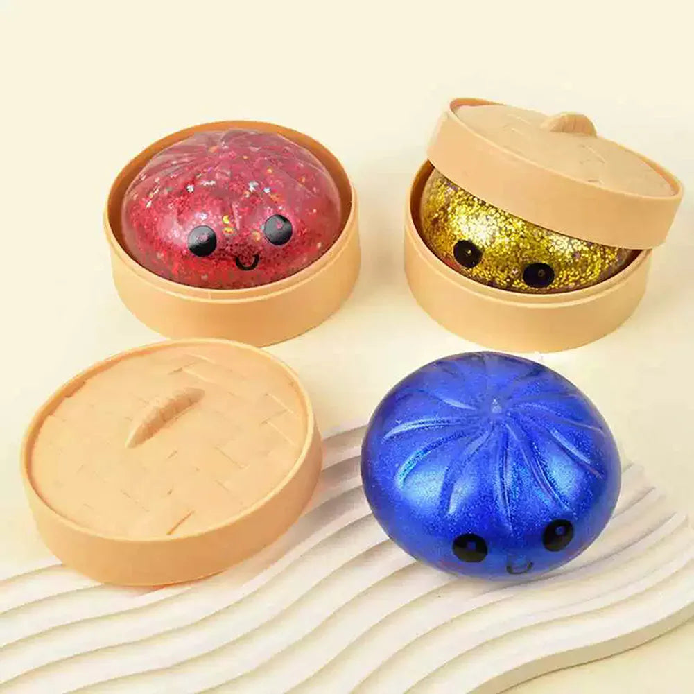 Buns Squishies Toy Squishies Dumplings Stress Balls for Kids Adults Squeeze Dough Stress Relief Toys