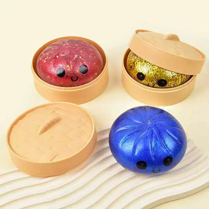 Buns Squishies Toy Squishies Dumplings Stress Balls for Kids Adults Squeeze Dough Stress Relief Toys